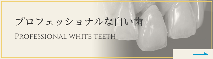 プロフェッショナルな白い歯